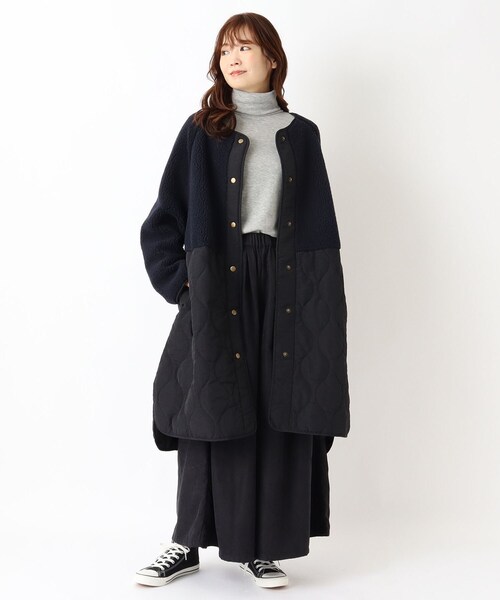 セール】ボアキルティング切替コート（その他アウター）｜one'sterrace