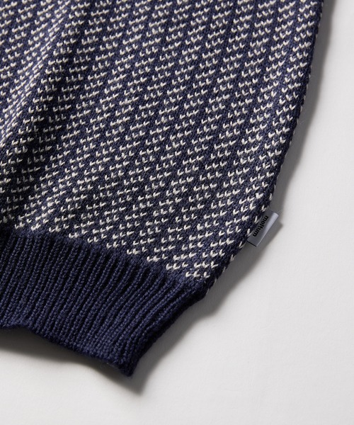 meltum(メルタム)の「BIRDSEYE KNIT(ニット/セーター・メンズ・ブラック/ネイビー/グリーン・MEDIUM/LARGE)」の8枚目の写真