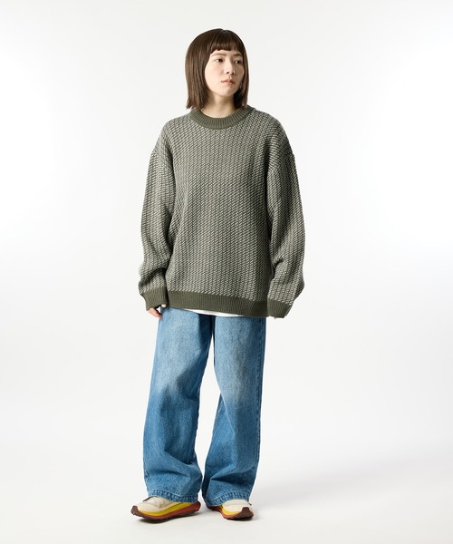 meltum(メルタム)の「BIRDSEYE KNIT(ニット/セーター・メンズ・ブラック/ネイビー/グリーン・MEDIUM/LARGE)」の22枚目の写真