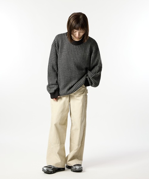 meltum(メルタム)の「BIRDSEYE KNIT(ニット/セーター・メンズ・ブラック/ネイビー/グリーン・MEDIUM/LARGE)」の16枚目の写真