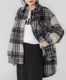 coca（coca） | チェック柄ボアジャケット(ブルゾン)