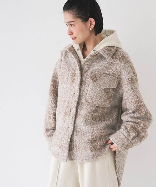 セール】チェック柄ボアジャケット（ブルゾン）｜coca（coca）（コカ