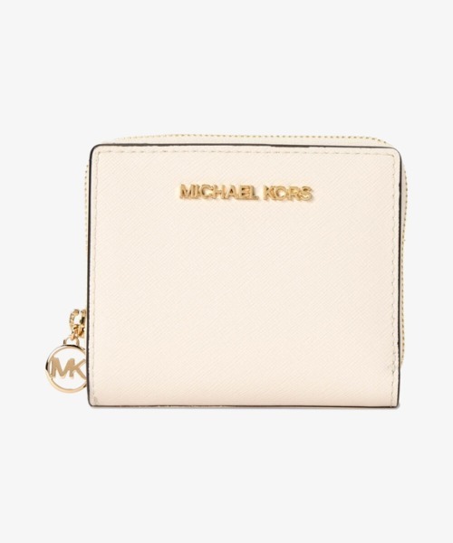 MICHAEL KORS(マイケルコース)の「JET SET TRAVEL ジップ チャーム ウォレット ミディアム(財布・レディース・ベージュ系・FREE)」の1枚目の写真