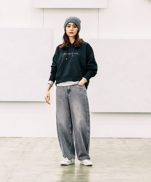 GLOBAL WORK（グローバルワーク）の「ラメニットワッチ/150042（ニットキャップ/ビーニー・レディース・ベージュ/ブラック/アイボリー/グレー・ONE SIZE）」の5枚目の写真