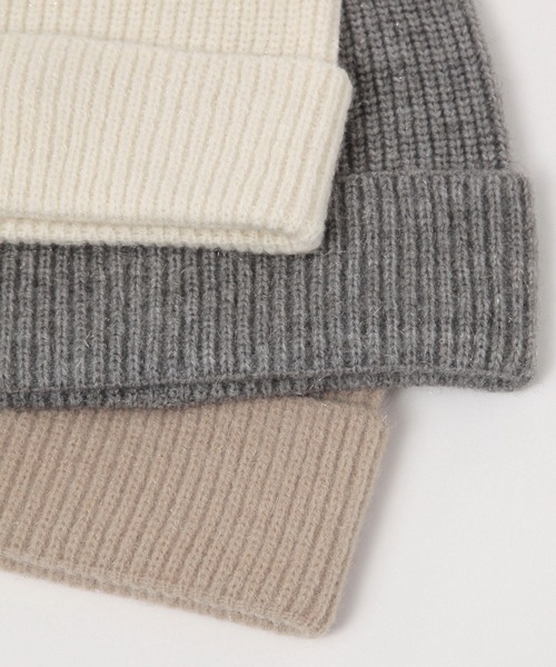 GLOBAL WORK（グローバルワーク）の「ラメニットワッチ/150042（ニットキャップ/ビーニー・レディース・ベージュ/ブラック/アイボリー/グレー・ONE SIZE）」の17枚目の写真