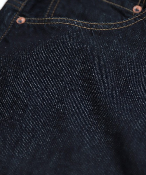OMNIGOD（オムニゴッド）の「[OMNIGOD womens / オムニゴッド] 10ozデニム 5Pハンギングパンツ（サロペット/オーバーオール・レディース・ワンウォッシュ・FREE）」の4枚目の写真