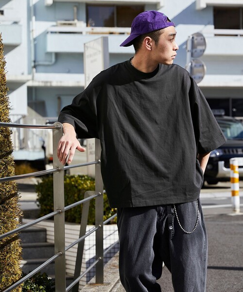 FREAK'S STORE(フリークスストア)の「【chow down】半袖Tシャツ(Tシャツ/カットソー・メンズ・グレイッシュベージュ・LARGE)」の6枚目の写真