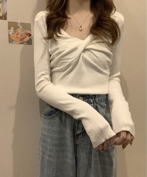 【完売間近】デコード1.8 ベージュ系クロスネックレースミディ 完売間近】デコード1.8 ベージュ系クロスネックレースミディ