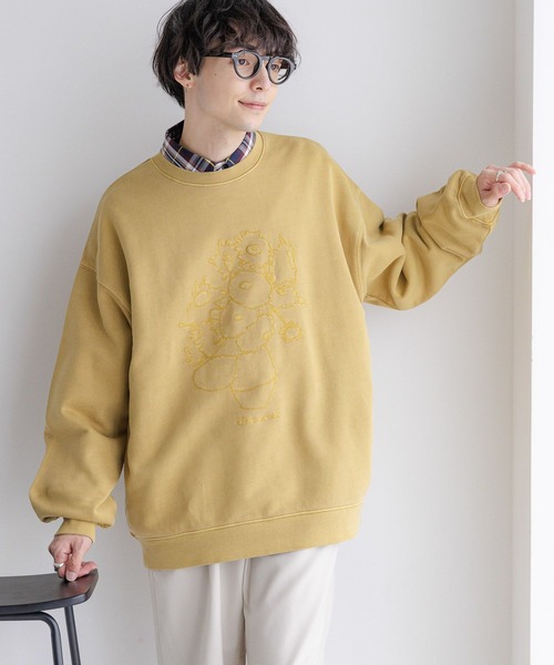 RAGEBLUE(レイジブルー)の「【wakazoo】コラボ/刺繍イラストヘビーウェイトスウェット(スウェット・メンズ・ブルー/イエロー/ブラック・LARGE/MEDIUM)」の10枚目の写真