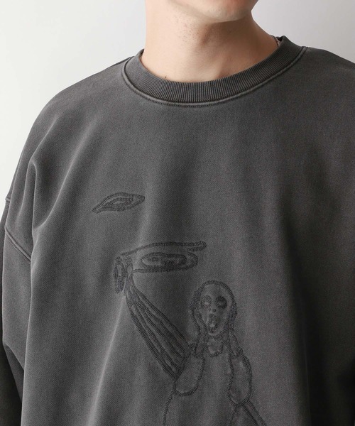 RAGEBLUE(レイジブルー)の「【wakazoo】コラボ/刺繍イラストヘビーウェイトスウェット(スウェット・メンズ・ブルー/イエロー/ブラック・LARGE/MEDIUM)」の19枚目の写真