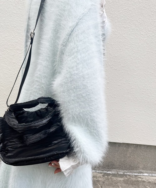 poiregnee（ポワニェ）の「［select］パフミニバッグ（ハンドバッグ・レディース・ブラック/シルバー・FREE）」の17枚目の写真