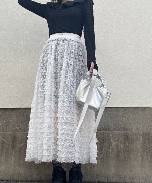 poiregnee（ポワニェ）の「［select］パフミニバッグ（ハンドバッグ・レディース・ブラック/シルバー・FREE）」の12枚目の写真