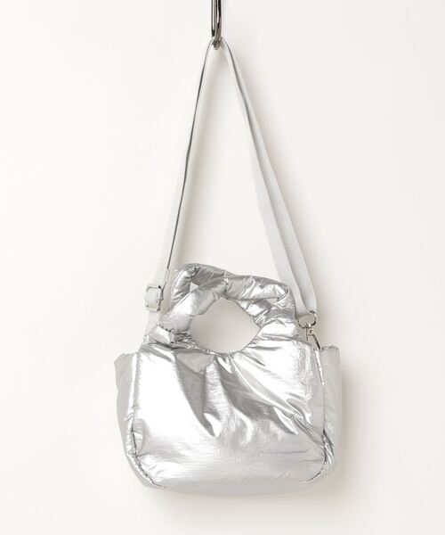 poiregnee（ポワニェ）の「［select］パフミニバッグ（ハンドバッグ・レディース・ブラック/シルバー・FREE）」の6枚目の写真