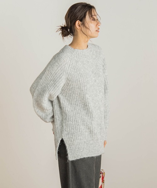 Droite lautreamont(ドロワットロートレアモン)の「【WEB限定】片畦ラグランプルオーバー≪手洗い可能≫(ニット/セーター・レディース・オフホワイト/ブラウン/レッド・M)」の11枚目の写真