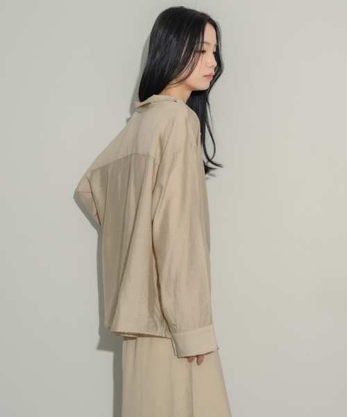 NEUNA（ヌナ）の「2wayワッシャーブラウス（シャツ/ブラウス・レディース・ベージュ/アイボリー・FREE）」の11枚目の写真