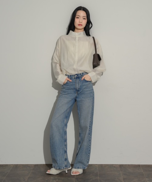 NEUNA（ヌナ）の「2wayワッシャーブラウス（シャツ/ブラウス・レディース・ベージュ/アイボリー・FREE）」の19枚目の写真