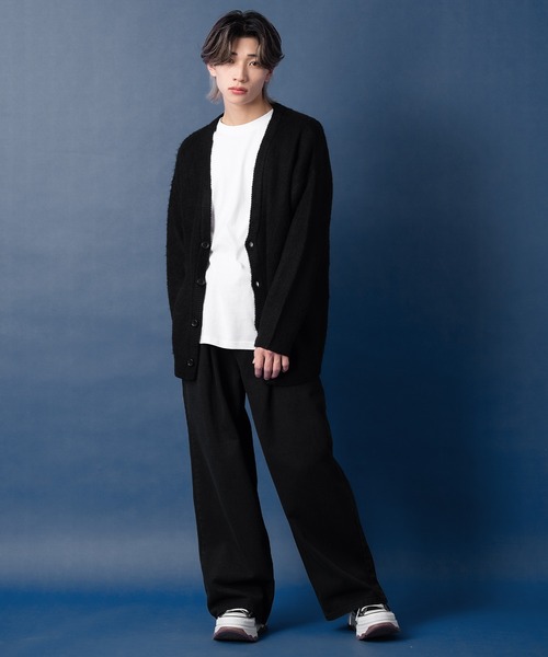 improves(インプローブス)の「モヘアタッチ ニット カーディガン(カーディガン/ボレロ・メンズ・ブラック/チャコール/ベージュ・LARGE/MEDIUM)」の6枚目の写真