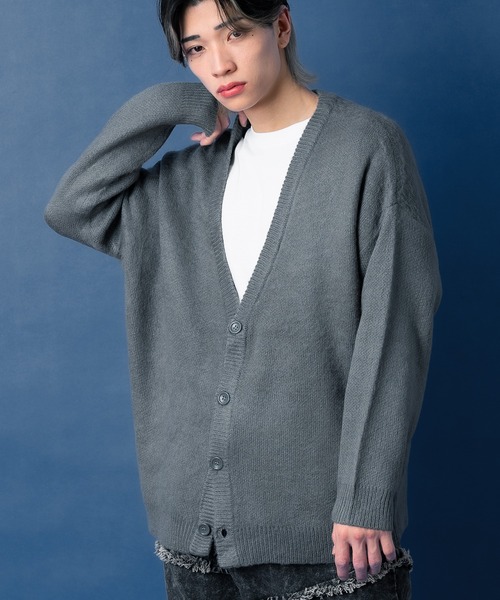 improves(インプローブス)の「モヘアタッチ ニット カーディガン(カーディガン/ボレロ・メンズ・ブラック/チャコール/ベージュ・LARGE/MEDIUM)」の17枚目の写真