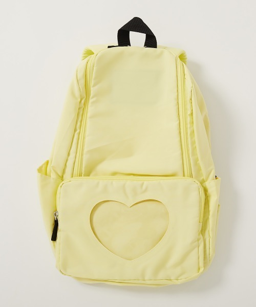 devirock(デビロック)の「ミラー&クリアポケット ガールズリュック(バックパック/リュック・キッズ・ブルー系/イエロー/ピンク/グリーン/オフホワイト/バイオレット/ブラック・ONE SIZE)」の6枚目の写真