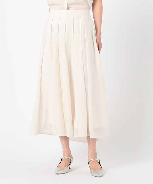 COMME CA(コムサ)の「【 一部WEB限定カラー セットアップ対応 】フィネスボイル スカート ブライトリーセットアップ(スカート・レディース・ブルー/ミント/ピンクベージュ/オフホワイト/ブラック/ネイビー/ダークブラウン/イエロー・9号/11号)」の2枚目の写真