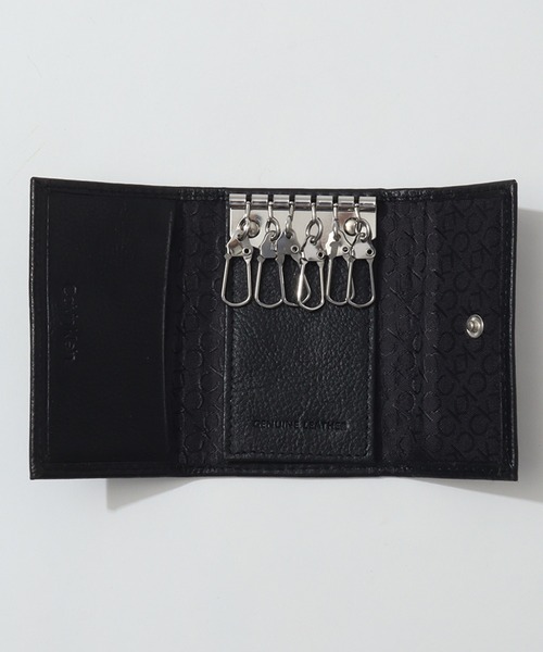 Calvin Klein（カルバン・クライン）の「【Calvin Klein/カルバンクライン】ワンポイント レザーキーケース（キーケース/キーアクセサリー・メンズ・ブラック系その他/ブラック・FREE）」の6枚目の写真