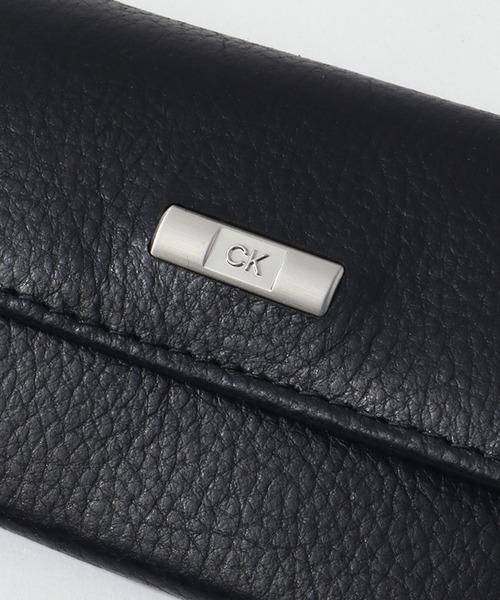 Calvin Klein（カルバン・クライン）の「【Calvin Klein/カルバンクライン】ワンポイント レザーキーケース（キーケース/キーアクセサリー・メンズ・ブラック系その他/ブラック・FREE）」の5枚目の写真