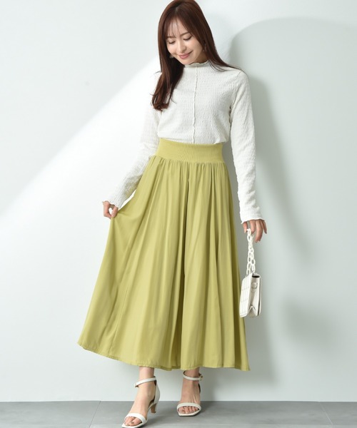 INTERPLANET（インタープラネット）の「ウエストゴムフレアースカート（スカート・レディース・イエロー/グレー/ブラック/ブルー/レッド・FREE）」の16枚目の写真