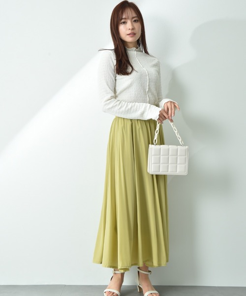 INTERPLANET（インタープラネット）の「ウエストゴムフレアースカート（スカート・レディース・イエロー/グレー/ブラック/ブルー/レッド・FREE）」の17枚目の写真