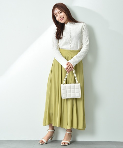 INTERPLANET（インタープラネット）の「ウエストゴムフレアースカート（スカート・レディース・イエロー/グレー/ブラック/ブルー/レッド・FREE）」の18枚目の写真