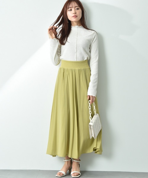 INTERPLANET（インタープラネット）の「ウエストゴムフレアースカート（スカート・レディース・イエロー/グレー/ブラック/ブルー/レッド・FREE）」の19枚目の写真