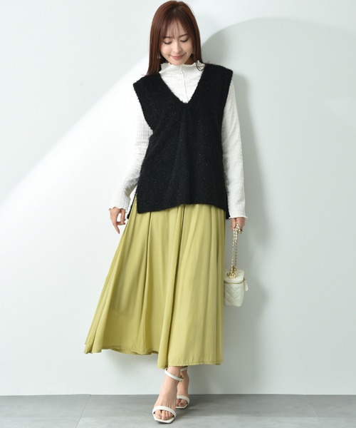 INTERPLANET（インタープラネット）の「ウエストゴムフレアースカート（スカート・レディース・イエロー/グレー/ブラック/ブルー/レッド・FREE）」の20枚目の写真