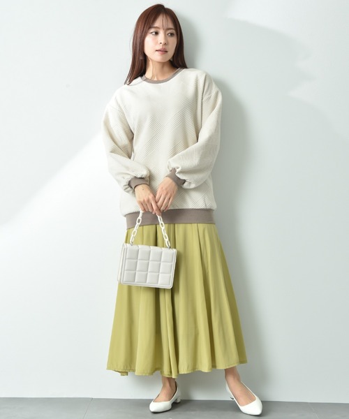 INTERPLANET（インタープラネット）の「ウエストゴムフレアースカート（スカート・レディース・イエロー/グレー/ブラック/ブルー/レッド・FREE）」の14枚目の写真