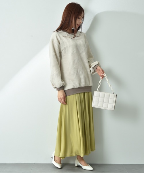 INTERPLANET（インタープラネット）の「ウエストゴムフレアースカート（スカート・レディース・イエロー/グレー/ブラック/ブルー/レッド・FREE）」の15枚目の写真