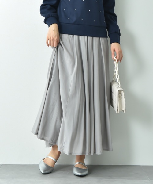 INTERPLANET（インタープラネット）の「ウエストゴムフレアースカート（スカート・レディース・イエロー/グレー/ブラック/ブルー/レッド・FREE）」の22枚目の写真