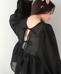 Bab | 前後2WAY袖ボリュームリボンブラウス(シャツ/ブラウス)
