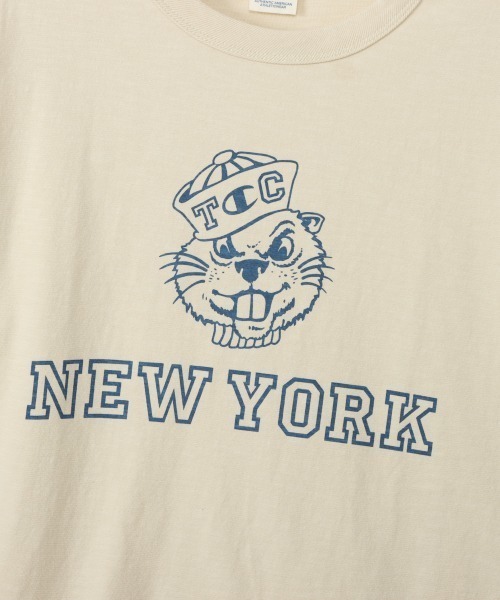 Champion（チャンピオン）の「Champion/チャンピオン   SHORT SLEEVE T-SHIRT C3-B334（Tシャツ/カットソー・メンズ・アイボリー/ブラック/ネイビー・M/L/XL）」の11枚目の写真