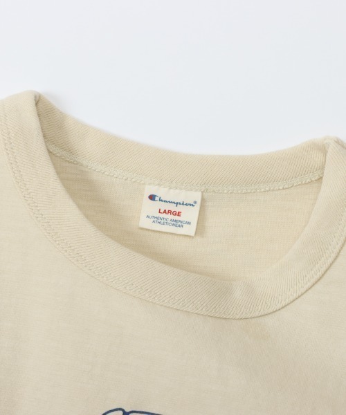 Champion（チャンピオン）の「Champion/チャンピオン   SHORT SLEEVE T-SHIRT C3-B334（Tシャツ/カットソー・メンズ・アイボリー/ブラック/ネイビー・M/L/XL）」の12枚目の写真