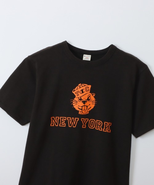 Champion（チャンピオン）の「Champion/チャンピオン   SHORT SLEEVE T-SHIRT C3-B334（Tシャツ/カットソー・メンズ・アイボリー/ブラック/ネイビー・M/L/XL）」の4枚目の写真