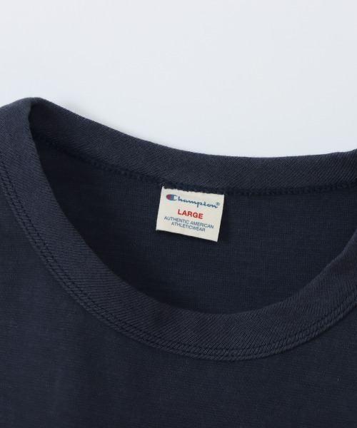 Champion（チャンピオン）の「Champion/チャンピオン   SHORT SLEEVE T-SHIRT C3-B334（Tシャツ/カットソー・メンズ・アイボリー/ブラック/ネイビー・M/L/XL）」の9枚目の写真