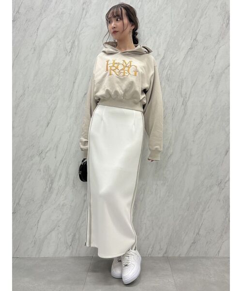 dazzlin（ダズリン）の「2wayサイドラインプリーツスカート（スカート・レディース・グリーン/ブルー/オフホワイト・FREE）」の9枚目の写真