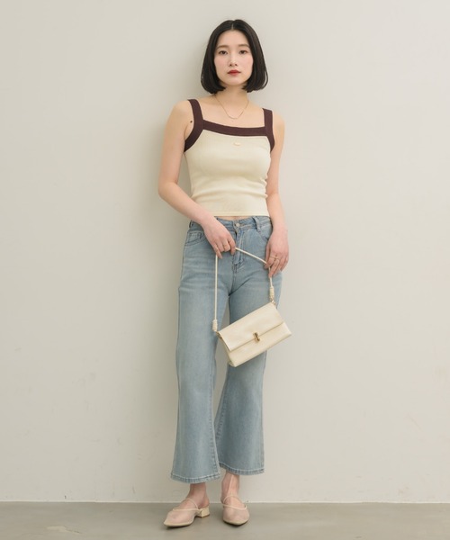 NEUNA(ヌナ)の「スクエアミニバッグ(ハンドバッグ・レディース・ブラック/ブラウン/アイボリー・FREE)」の5枚目の写真