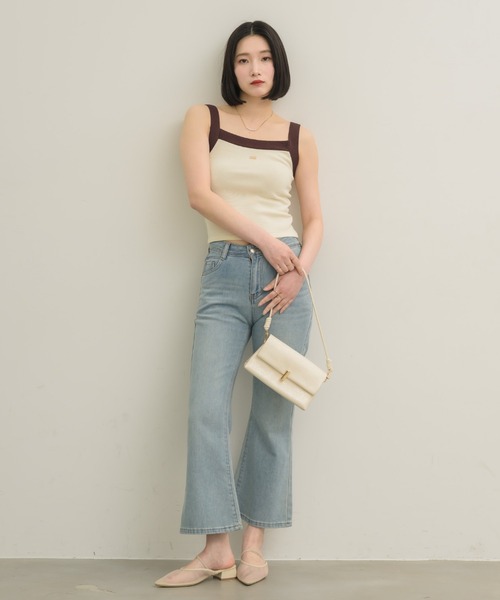 NEUNA(ヌナ)の「スクエアミニバッグ(ハンドバッグ・レディース・ブラック/ブラウン/アイボリー・FREE)」の6枚目の写真