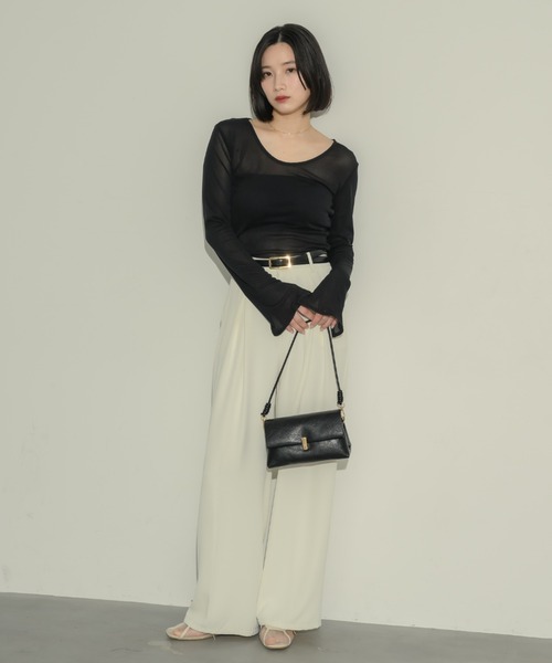 NEUNA(ヌナ)の「スクエアミニバッグ(ハンドバッグ・レディース・ブラック/ブラウン/アイボリー・FREE)」の21枚目の写真