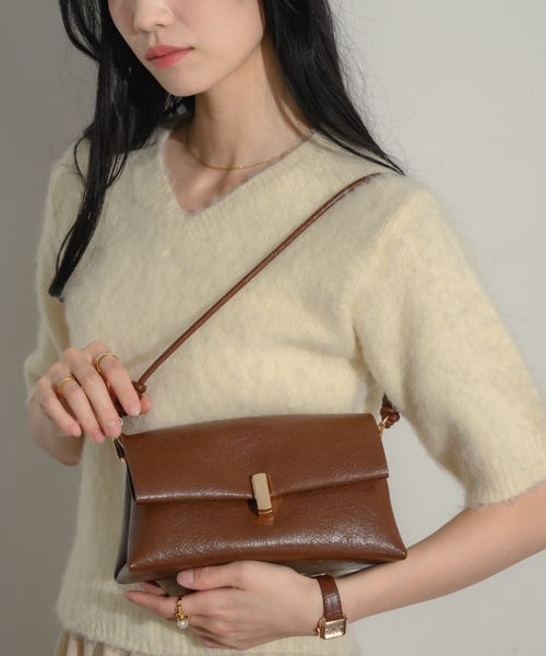 NEUNA(ヌナ)の「スクエアミニバッグ(ハンドバッグ・レディース・ブラック/ブラウン/アイボリー・FREE)」の20枚目の写真