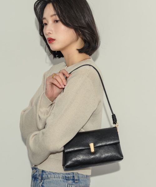 NEUNA(ヌナ)の「スクエアミニバッグ(ハンドバッグ・レディース・ブラック/ブラウン/アイボリー・FREE)」の12枚目の写真