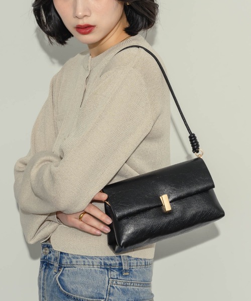 NEUNA(ヌナ)の「スクエアミニバッグ(ハンドバッグ・レディース・ブラック/ブラウン/アイボリー・FREE)」の10枚目の写真