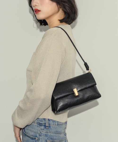 NEUNA(ヌナ)の「スクエアミニバッグ(ハンドバッグ・レディース・ブラック/ブラウン/アイボリー・FREE)」の11枚目の写真