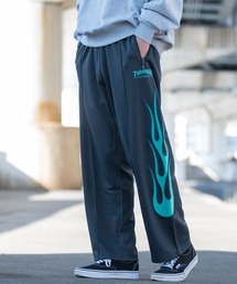 THRASHER（スラッシャー）の「【at】〔THRASHER/スラッシャー〕FLAME TRACK PANT ファイヤーパターン刺繍 トラックパンツ/ジャージ（その他パンツ・メンズ）」