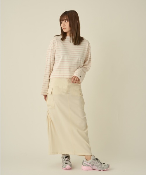 G/FORE カーゴスカート ベージュ emmi（エミ）の「eco セミフレアカーゴスカート（スカート）」 - WEAR