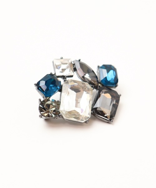 KU-CROISSANT（クークロワッサン）の「クリスタルブローチ AN5549（ブローチ/コサージュ・レディース・マルチ・ONE SIZE）」の4枚目の写真